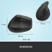 Logitech Lift Left Vertical Ergonomic Mouse - GRAPHITE / Black - EMEA - Logitech