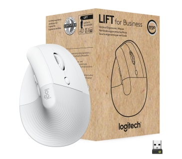 Souris Logitech LIFT FOR BUSINESS - OFF-WHITE/PALE GREY- EMEA - Logitech