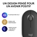 Logitech Pebble Mouse 2 M350s TONAL GRAPHITE BT - Logitech