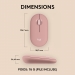 Logitech Pebble Mouse 2 M350s TONAL ROSE BT N/A - Logitech