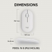 Logitech Pebble Mouse 2 M350s TONAL WHITE BT N/A - Logitech