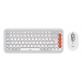 Clavier Logitech POP ICON COMBO MOUSE AND KB OFF WHITE-FR - Logitech