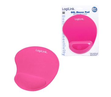 Tapis souris Logilink Silcon Wrist pink - Logilink