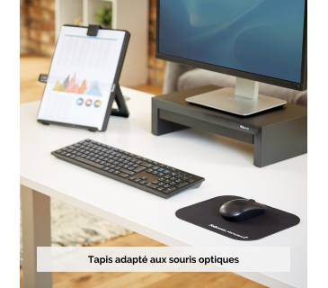 Tapis souris Fellowes Microban souris- noir