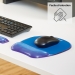 Tapis souris Fellowes Crystal Gel Handgelenkauflage, blau