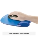 Tapis souris Fellowes Crystal Gel Handgelenkauflage, blau