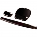 Tapis souris Fellowes Crystal Gel Handgelenkauflage, Black