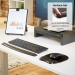 Tapis souris Fellowes Crystal Gel Handgelenkauflage, Black