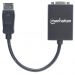 Manhattan DisplayPort Adapter Manhattan St/Bu DP-HD15, Black