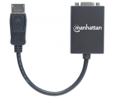 Adaptateur Ecran Manhattan DisplayPort Adapter Manhattan St/Bu DP-HD15, Black
