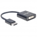 Manhattan MANHATTAN DisplayPort 1.2a - DVI(24+1) St/Bu Black 23cm