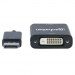 Manhattan MANHATTAN DisplayPort 1.2a - DVI(24+1) St/Bu Black 23cm