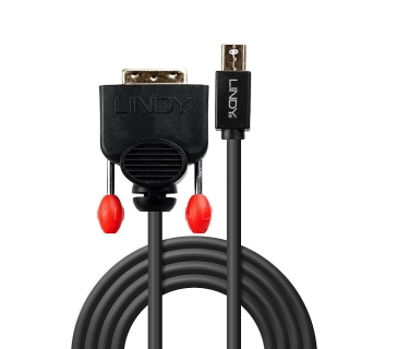 Adaptateur Ecran Lindy Mini DisplayPort an DVI-D Cable 1.00m. Black