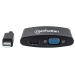 Manhattan Manhattan 2-in-1 Mini-DisplayPort-Adapter HDMI/VGA-Buchse 4K