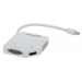 Manhattan Manhattan 3-in-14K Mini-DisplayPort-Adapter HDMI/DVI/VGA