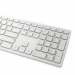 Clavier Dell Dell Pro Wireless Keyboard and Mouse - KM5221W - Belgian (AZERTY) - White - Dell