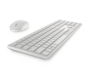 Clavier Dell Dell Pro Wireless Keyboard and Mouse - KM5221W - Belgian (AZERTY) - White - Dell