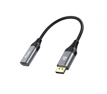 Adaptateur Ecran Equip Displayport-HDMI Adapter 1.2 St/Bu 4K/60Hz grau - Equip