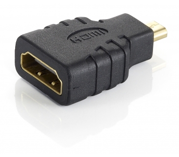 Adaptateur Ecran Equip Adapter microHDMI (Typ D) HDMI (Typ A) S/B Black - Equip