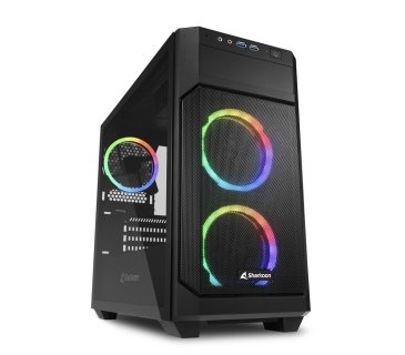 Boîtier Sharkoon V1000 RGB ATX 1xGlas Black