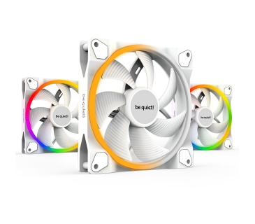 Ventilateurs Boîtier Be Quiet Cooler be quiet! 140*140*25 Light Wings White PWM (3x) - BL102 - Be Quiet