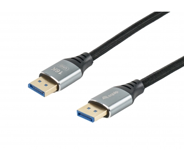 Câble Ecran DisplayPort 2.1 St/St 1m 16K/60Hz komp.HDCP Alum. gr - Equip