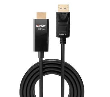 Adaptateur Ecran Lindy Lindy 0,5m DisplayPort an HDMI Adapterkabel with HDR