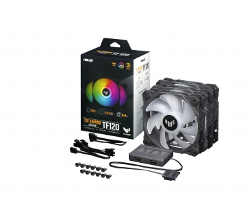 Ventilateurs Boîtier Asus Cooler ASUS TUF Gaming TF120 ARGB 3 in 1 plus Controller - Asus