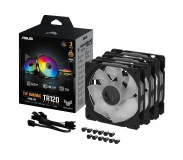 Ventilateurs Boîtier Asus TUF GAMING TR120 FAN ARGB REVERSE Black 3IN1 - Asus