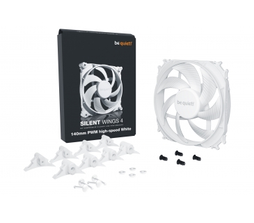 Ventilateurs Boîtier Be Quiet  Cooler 140*140*25 SilentWings 4 White PWM Highsp. - Be Quiet