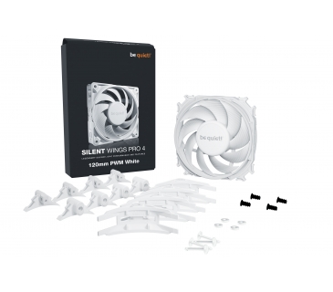 Ventilateurs Boîtier Be Quiet  Cooler 120*120*25 SilentWings Pro 4 White - Be Quiet