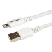 3m (10ft) Long White 8-pin Lightning Connector to USB Cable for iPhone / iPod / iPad - Charge and Sync Cable - 3 meter White Lightning to USB Cable - Startech