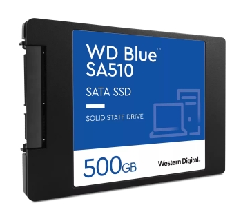 Disque SSD Western Digital WD Blue SA510 SSD 500GB SATA III 6Gb/s cased 2.5inch 7mm internal single-packed - Western Digital