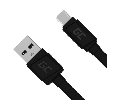 Charger GreenCell USB-A to USB-C (ST - ST ) 0,25m GreenCell Black