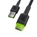 GreenCell USB-A to USB-C (ST - ST) 2m GreenCell Backlight Green LED Black