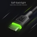 GreenCell USB-A to USB-C (ST - ST) 2m GreenCell Backlight Green LED Black