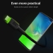 GreenCell USB-A to USB-C (ST - ST) 2m GreenCell Backlight Green LED Black