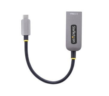 Câble USB STARTECH.COM 2.5GbE USB-C to Ethernet Adapter NBASE-T NIC USB 3.0 Type-C 2.5/1G Multi Speed Network Thunderbolt Compatible