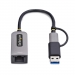 STARTECH.COM 2.5GbE USB-C to Ethernet Adapter with USB-A Converter NBASE-T NIC USB 3.0 Type-C 2.5/1G Multi Speed Network