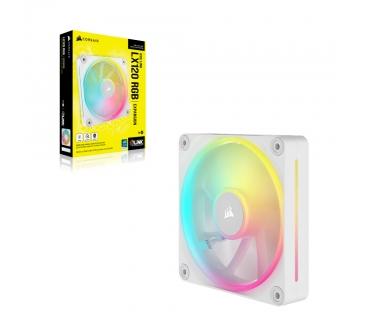 Ventilateurs Boîtier Corsair Cooler 120*120*25 LX120 RGB iCUE Link White Single - Corsair