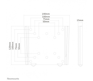 Fixation TFT LCD TV Newstar Wall Mount 10-30 Black - Newstar