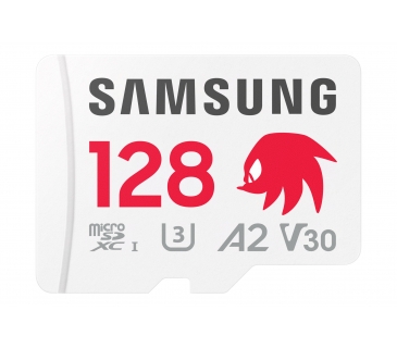 Carte Mémoire Sonic microSD Memory Card 128GB UHS-I U3 Full HD 4K UHD 180MB/s Read 130MB/s Write For Handheld Consoles incl. SD-Adapter
