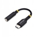 STARTECH.COM USB-C to 3.5mm TRRS Headphone/Headset Jack Audio Adapter USB Type-C Aux Dongle Hi-Fi 32-bit DAC For PC/Phone