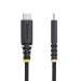 STARTECH.COM 3m 10ft USB-C Charging Cable Side Screw Locking 240W 5A PD EPR Dual-Layer Silicone/Braided Jacket Rugged USB 2.0 Cord U