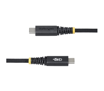 Câble USB STARTECH.COM 3m 10ft USB-C Charging Cable Side Screw Locking 240W 5A PD EPR Dual-Layer Silicone/Braided Jacket Rugged USB 2.0 Cord U