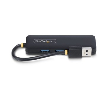 Câble USB STARTECH.COM 4-Port USB-A Hub 5Gbps Bus Powered Small Travel Mini Hub Multi-Port USB 3.0 Splitter Portable USB Hub