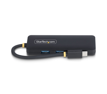 Câble USB STARTECH.COM 4-Port USB-C Hub USB-C to 4x USB-A Bus Powered Small Travel Mini Hub Multi-Port USB 3.0 Splitter Portable