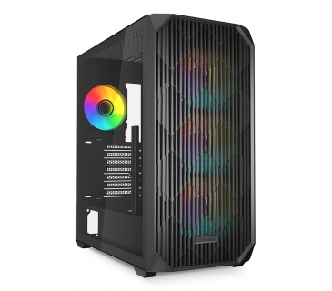 Boîtier Sharkoon AK3 RGB ATX 1xGlas schwa