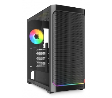 Boîtier Sharkoon AK4W RGB ATX 1xGlas schwa