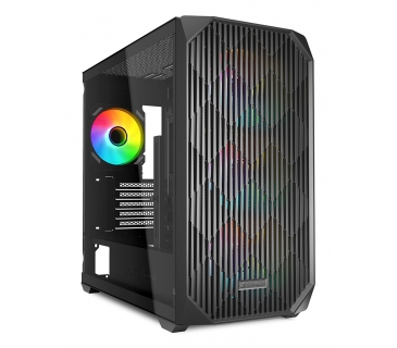 Boîtier Sharkoon MK3 RGB Micro-ATX 1xGlas schwa